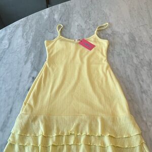 Edikted Yellow Casual Dress